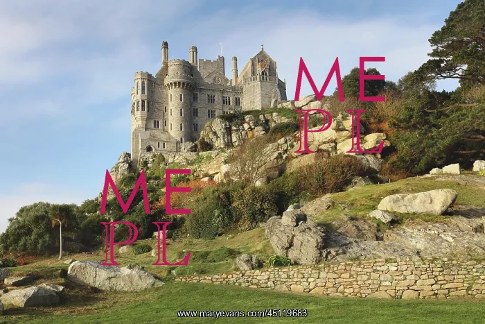 : Castle, St Michael's Mount, Cornwall, England : Castle, St Michael's Mount, Cornwall, England