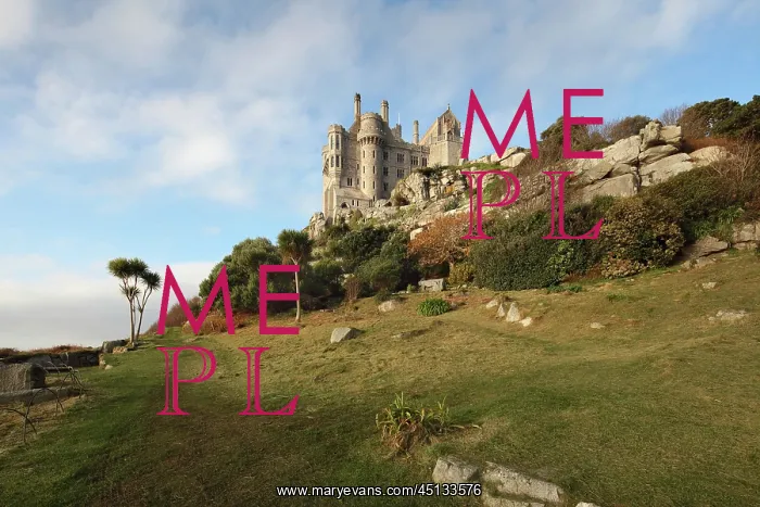 : Castle, St Michael's Mount, Cornwall, England : Castle, St Michael's Mount, Cornwall, England
