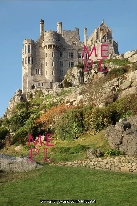 : Castle, St Michael's Mount, Cornwall, England : Castle, St Michael's Mount, Cornwall, England