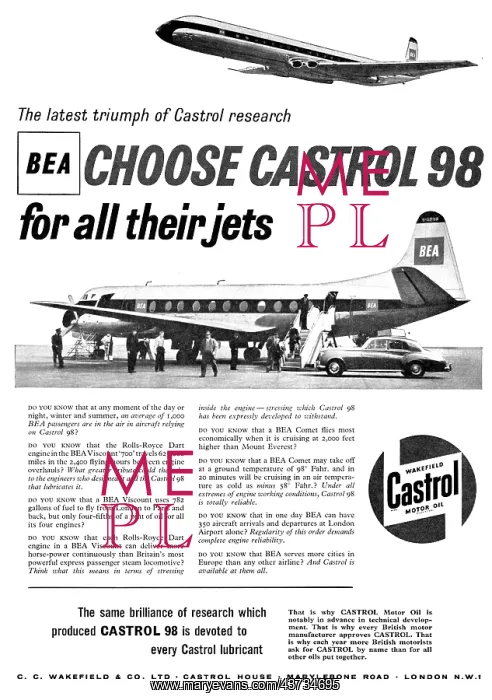 : Castrol Aviation Lubricants : Castrol Aviation Lubricants
