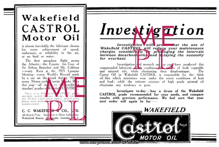  : Castrol Motor Oil