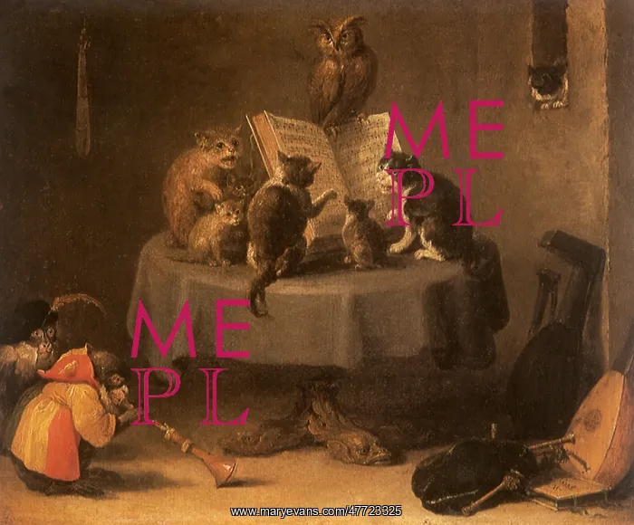  : Cat Concert, by Teniers