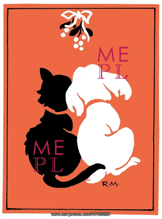  : Cat and Dog under the Mistletoe