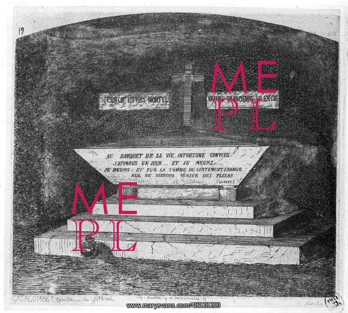 : Catacombs: Gilbert's grave : Catacombs: Gilbert's grave