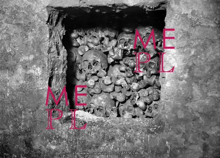 : Catacombs in St. Stephan's Cathedral in Vienna, 1932 : Catacombs in St. Stephan's Cathedral in Vienna, 1932