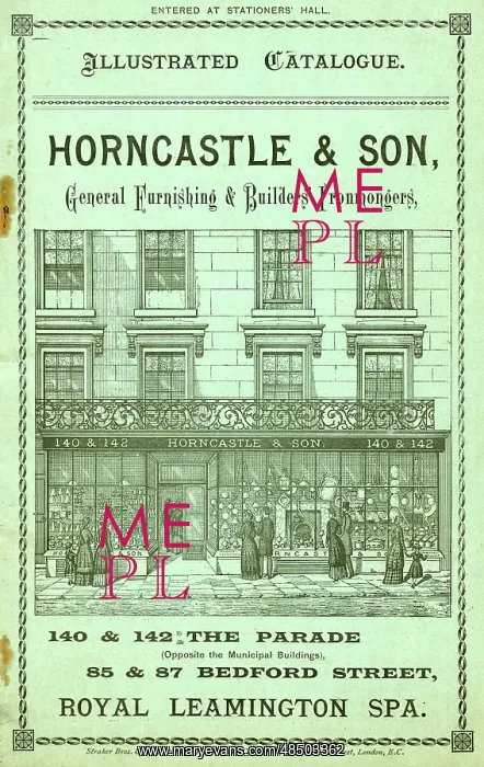 : Catalogue cover, Horncastle & Son : Catalogue cover, Horncastle & Son