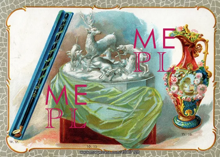 : Catalogue illustration, Sevres ornament, vase, chibouk : Catalogue illustration, Sevres ornament, vase, chibouk