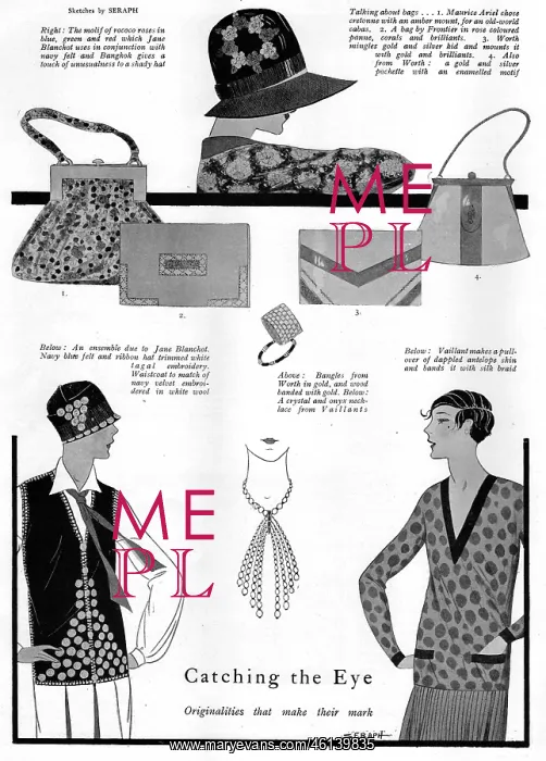 : Catching the Eye: the latest accessories, 1927 : Catching the Eye: the latest accessories, 1927
