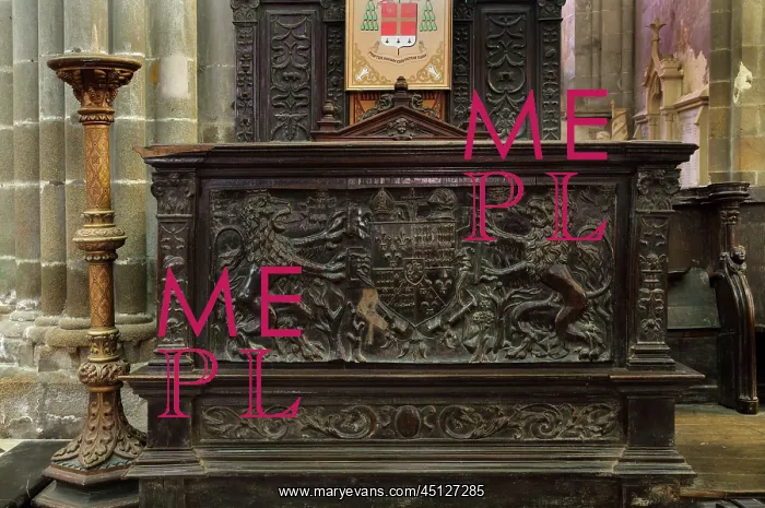 : Cathedra, Cathedral Saint-Samson, Dol-de-Bretagne : Cathedra, Cathedral Saint-Samson, Dol-de-Bretagne