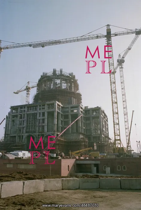 : Cathedral of Christ the Savior under construction : Cathedral of Christ the Savior under construction