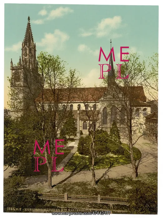 : The Cathedral and Column of Mary, Constance (i.e. Konstanz) : The Cathedral and Column of Mary, Constance (i.e. Konstanz)