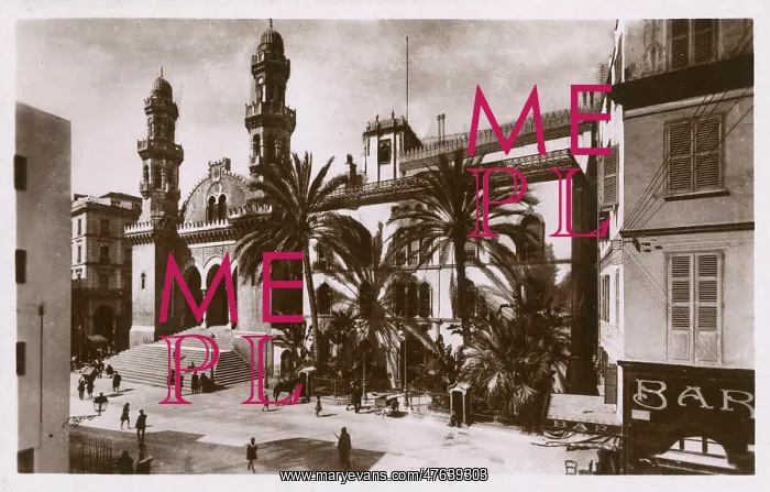 : Cathedral and Governor's Palace, Algiers, Algeria : Cathedral and Governor's Palace, Algiers, Algeria