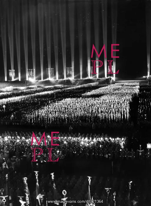 : Cathedral of Light at the Nuremberg Rally, 1936 : Cathedral of Light at the Nuremberg Rally, 1936
