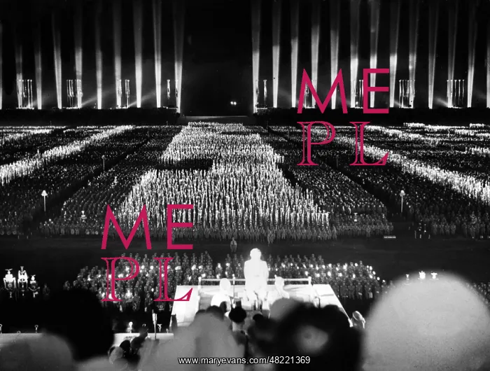 : Cathedral of Light at the Nuremberg Rally, 1936 : Cathedral of Light at the Nuremberg Rally, 1936