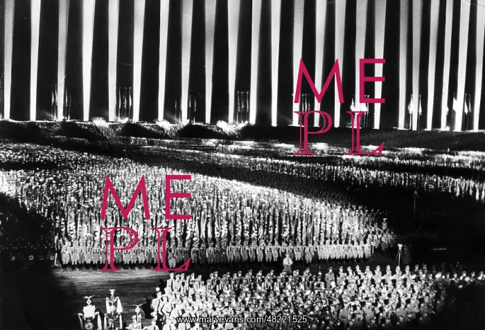 : Cathedral of Light at the Nuremberg Rally, 1936 : Cathedral of Light at the Nuremberg Rally, 1936