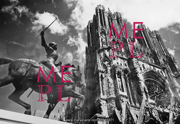  : Cathedral of Notre Dame in Reims, 1938