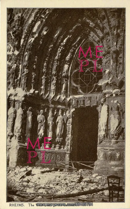 : The Cathedral, Rheims, Marne : The Cathedral, Rheims, Marne
