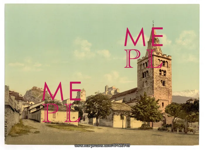 : The cathedral of Sion, Valais, Switzerland : The cathedral of Sion, Valais, Switzerland