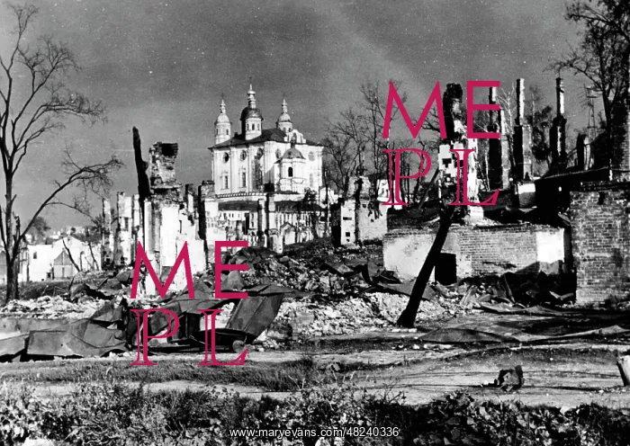 : The Cathedral of Smolensk after the conquest of the city : The Cathedral of Smolensk after the conquest of the city