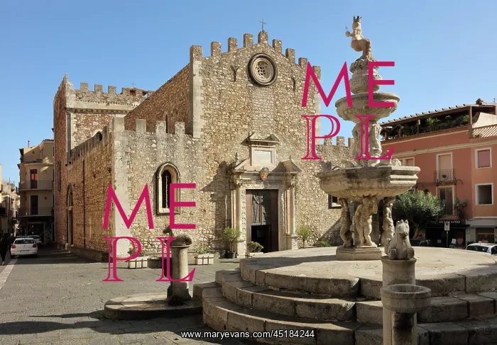 : Cathedral, Taormina, Sicily, Italy : Cathedral, Taormina, Sicily, Italy