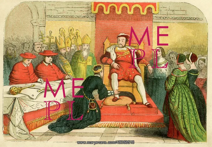  : Catherine of Aragon at Legatine Court, Blackfriars