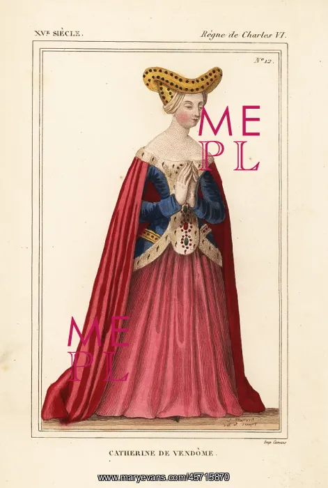 : Catherine de Vendome, wife of John I, Count : Catherine de Vendome, wife of John I, Count