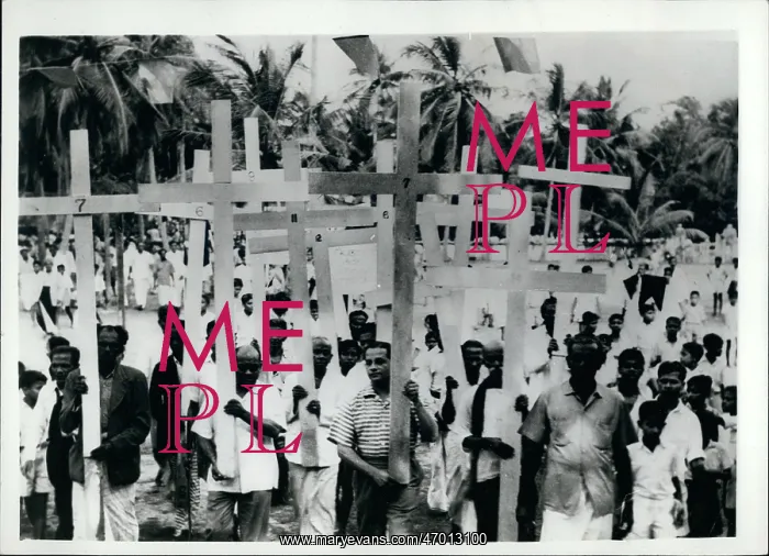 : Catholics in Ceylon demonstrate against educational change : Catholics in Ceylon demonstrate against educational change