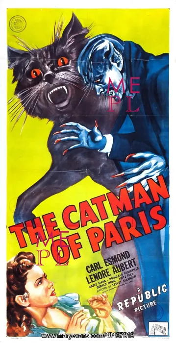 : The Catman of Paris starring Carl Esmond and : The Catman of Paris starring Carl Esmond and
