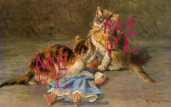  : Cats Pull Hair Off Doll