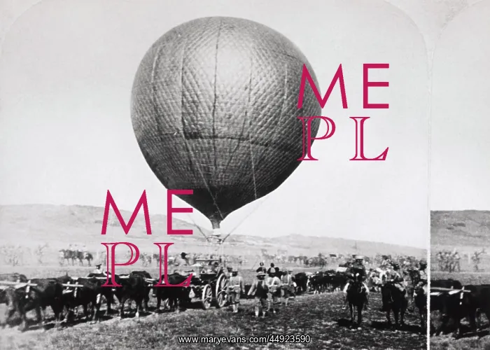 : Cattle Pulling a Balloon Cart and Soldiers on Horses by ? : Cattle Pulling a Balloon Cart and Soldiers on Horses by ?