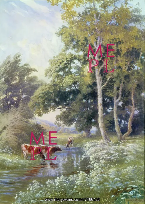: Cattle by the River Mole : Cattle by the River Mole