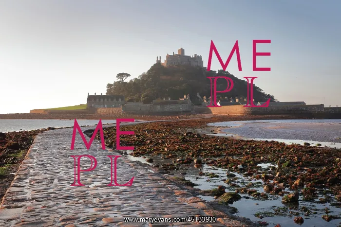 : Causeway, St Michael's Mount, Cornwall, England : Causeway, St Michael's Mount, Cornwall, England
