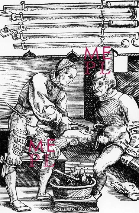 : Cauterizing of a wound, 1528 : Cauterizing of a wound, 1528