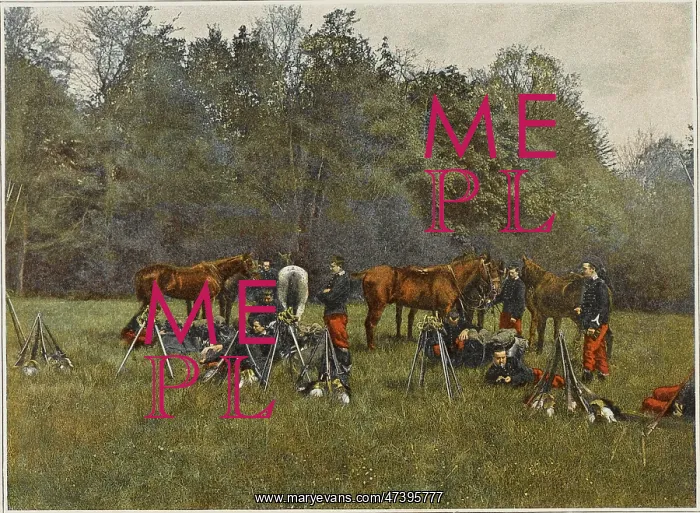 : CAVALRY BIVOUAC : CAVALRY BIVOUAC