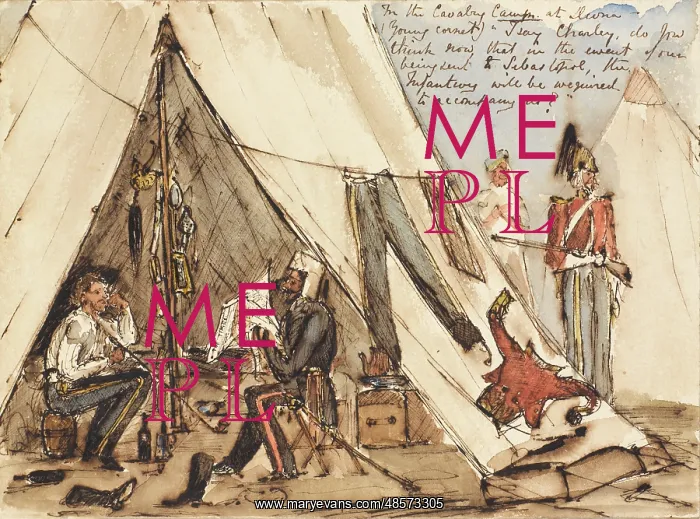 : In the Cavalry Camp at Devna : In the Cavalry Camp at Devna