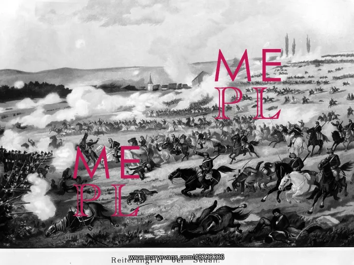 : Cavalry charge at Sedan, 1870 : Cavalry charge at Sedan, 1870