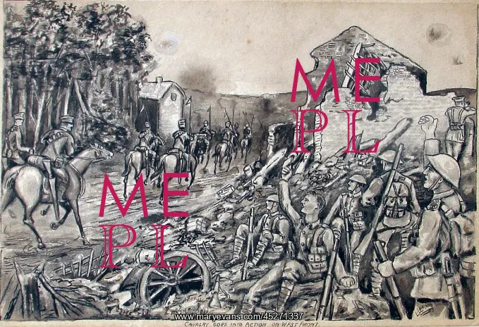: Cavalry goes into action on West Front : Cavalry goes into action on West Front