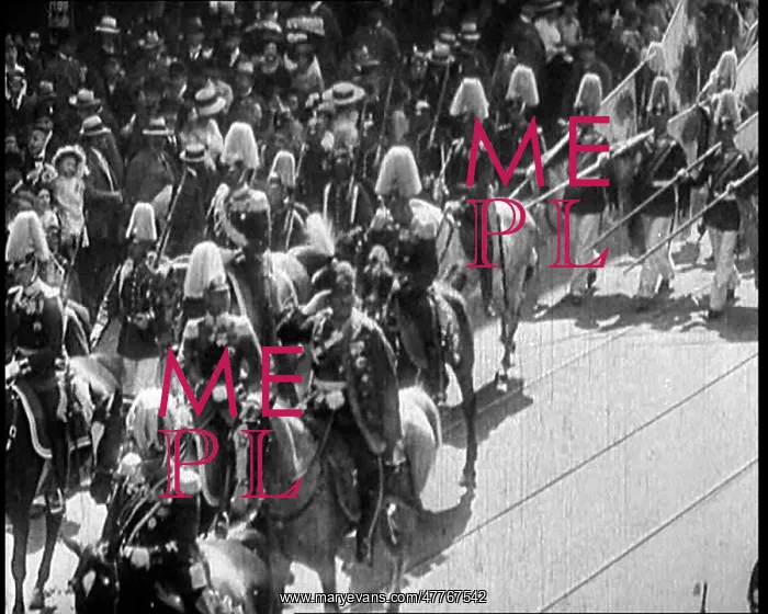 : Cavalry On Parade Wearing Plume Helmets In : Cavalry On Parade Wearing Plume Helmets In
