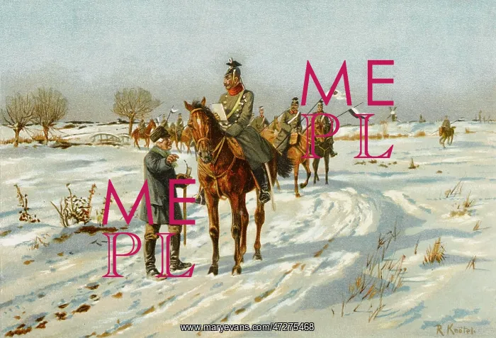: CAVALRY IN SNOW : CAVALRY IN SNOW