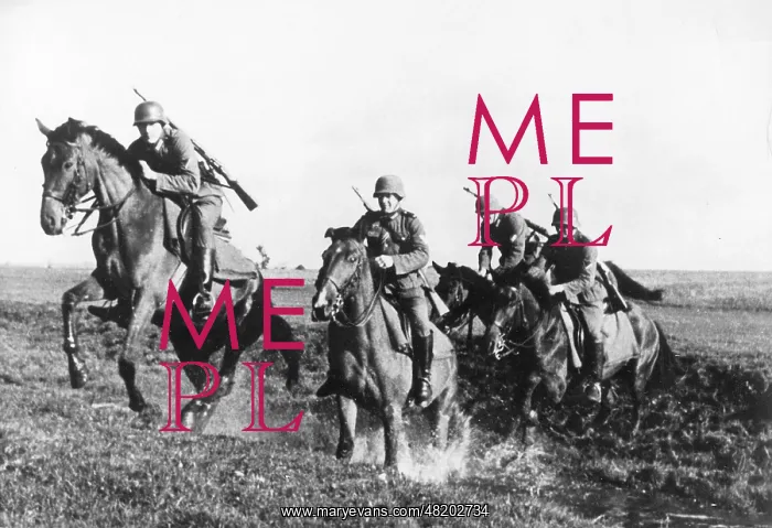 : Cavalry in training, 1940 : Cavalry in training, 1940