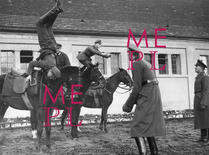 : Cavalry of the Wehrmacht during an exercise in the 30s : Cavalry of the Wehrmacht during an exercise in the 30s