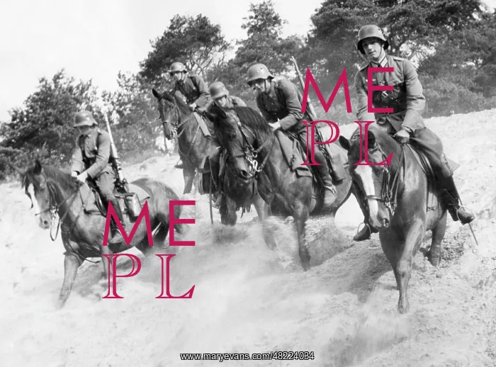  : Cavalry of the Wehrmacht during an exercise in the 30s