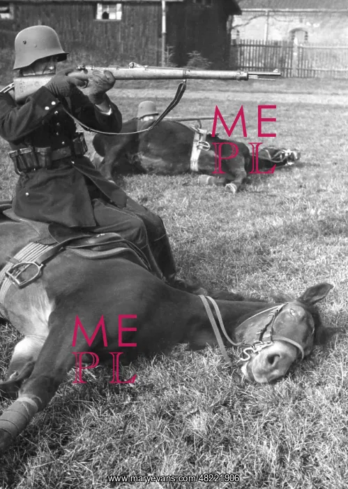 : Cavalrymen during an exercise, 1934 : Cavalrymen during an exercise, 1934
