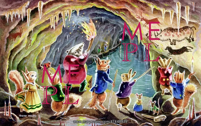 : The Cave with badger, squirrels, fox, rabbits : The Cave with badger, squirrels, fox, rabbits