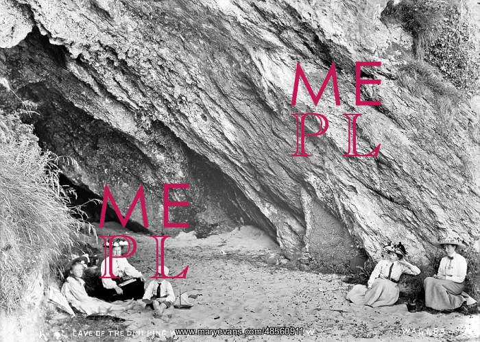 : Cave of the Dripping Well, Silver Strand, Wicklow : Cave of the Dripping Well, Silver Strand, Wicklow