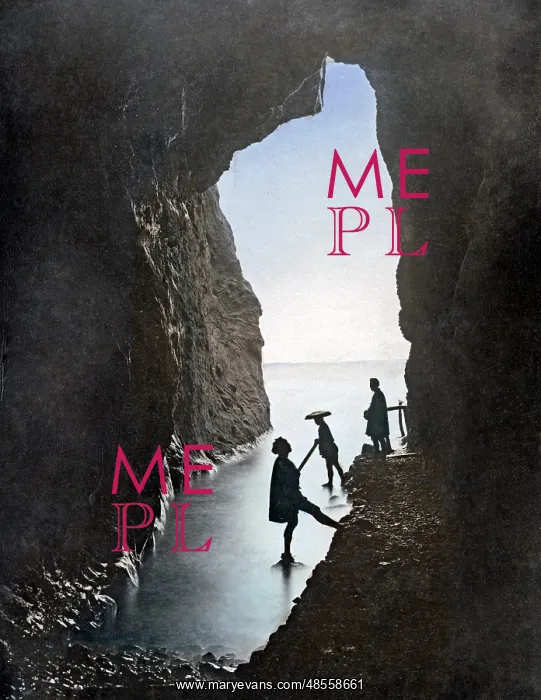 : Cave at Enoshima, Japan, circa 1880s