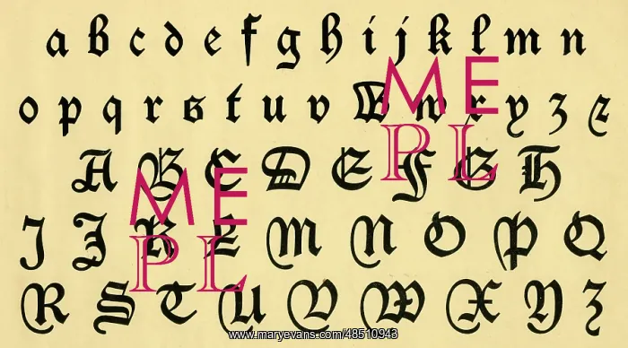 : Caxton alphabet, upper and lower case A-Z : Caxton alphabet, upper and lower case A-Z