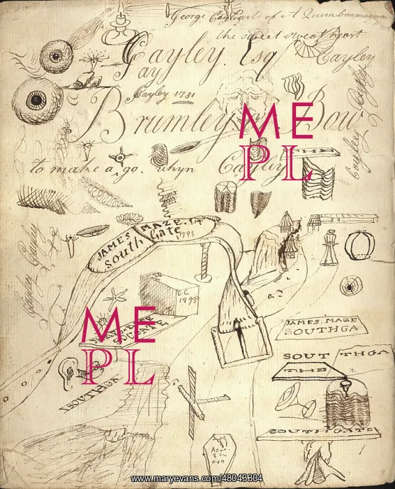 : Cayley exercise book inside front cover : Cayley exercise book inside front cover