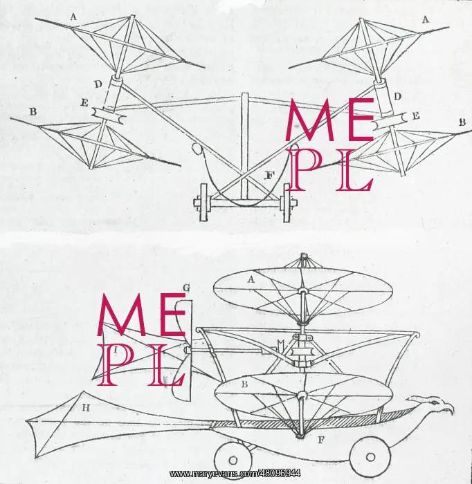 : Cayley's aerial carriage, 1843 : Cayley's aerial carriage, 1843