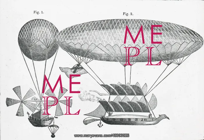 : Cayley's improved design for a Navigable Balloon, 1783 : Cayley's improved design for a Navigable Balloon, 1783